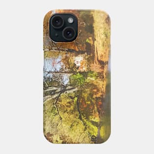 House by Lake in Autumn Phone Case