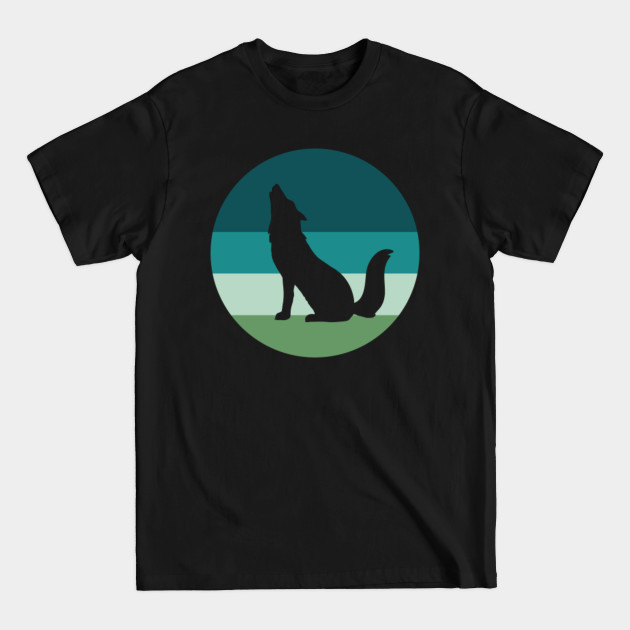 Discover Retro Sunset Howling Wolf - Howling Wolf - T-Shirt