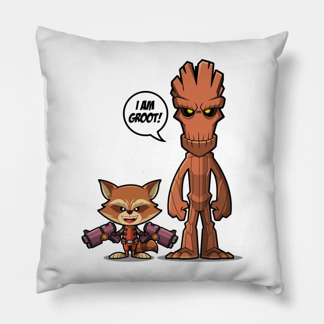 I am Groot Pillow by Popon85