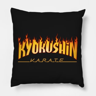 Kyokushin Karate Flame Logo Pillow