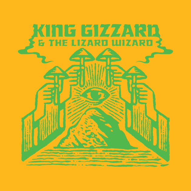 King Gizzard Lizard Wizard Mushroom Eye by Moderate Rock