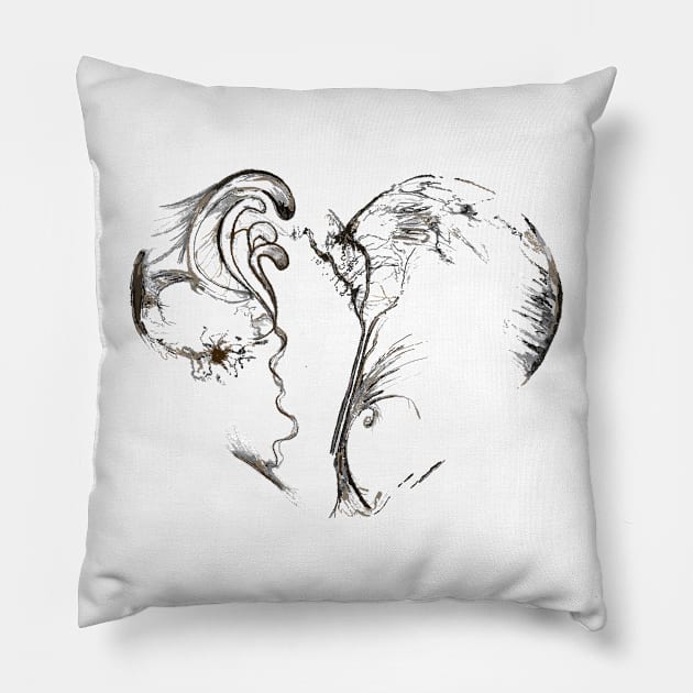 My heart beats for you Valentine.  Happy Valentine’s Day Pillow by Peaceful Pigments