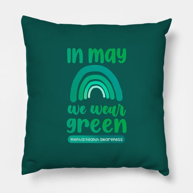 in may we wear green Pillow by sadieillust