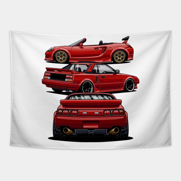 MR2 Generations Tapestry by Markaryan