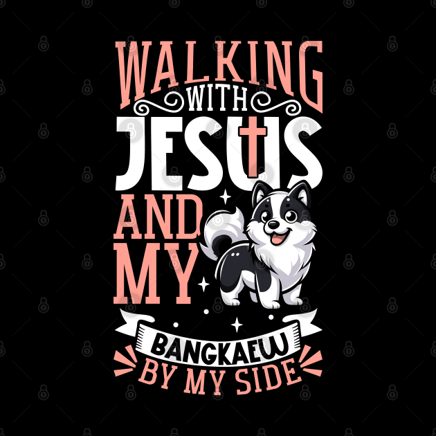 Jesus and dog - Thai Bangkaew Dog by Modern Medieval Design