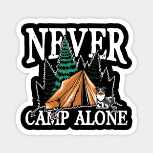 Never camp alone Magnet