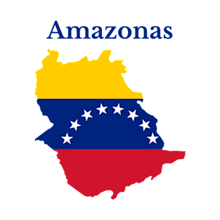 Amazonas State Map, Venezuela T-Shirt