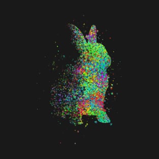 Disappearing Bunny (Splatter Art) T-Shirt