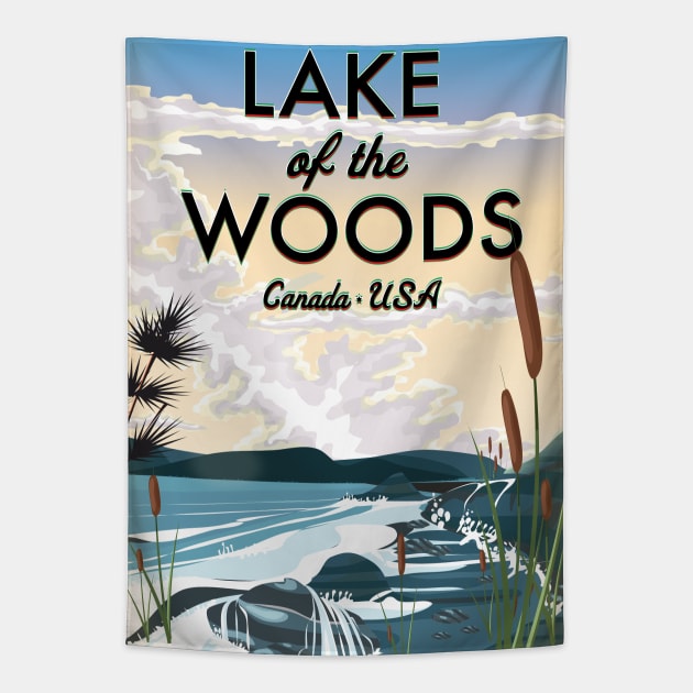 Lake of the Woods Tapestry by nickemporium1