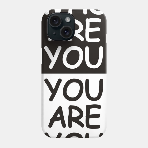 Who Are You Phone Case by MBK