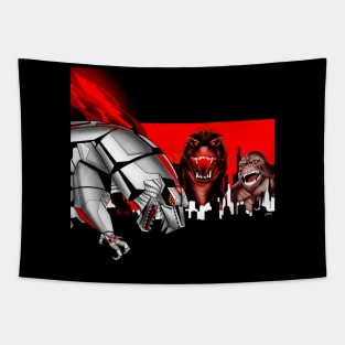 kaiju madness ecopop art Tapestry