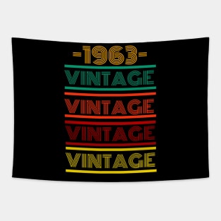 1963 Vintage Retro Colorful Tapestry