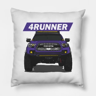 4Runner Toyota Front View - Purple Pillow