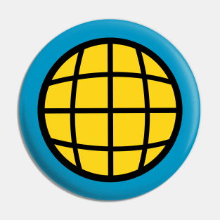 Captain Planet Gold Globe Pin