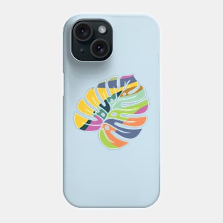 Colorful Monstera Phone Case