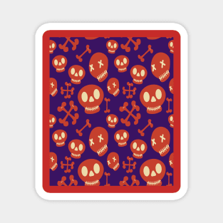 Seamless Halloween Pattern Magnet