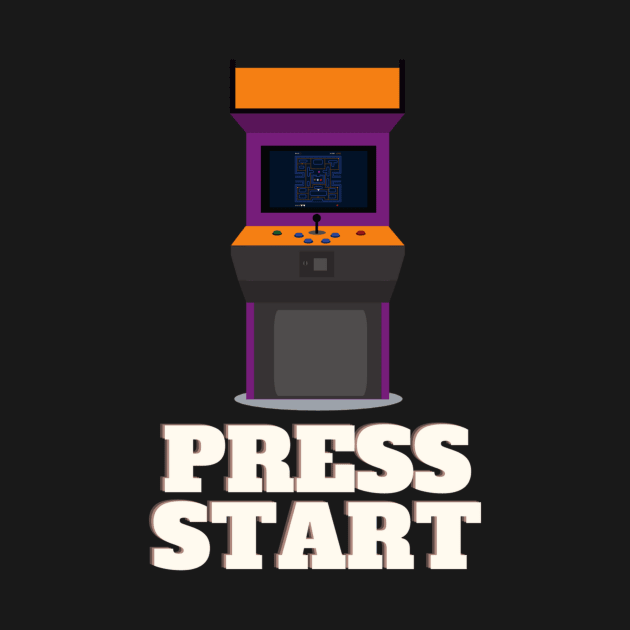 Press Start Arcade Gamer Apparel by Topher's Emporium