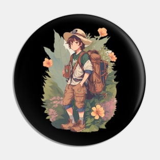 Outdoor Hiker Pin