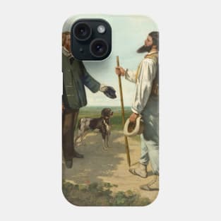 The Meeting or "Bonjour, Monsieur Courbet" by Gustave Courbet Phone Case