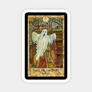 Two Of Swords. Major Arcana Tarot Card. Magnet