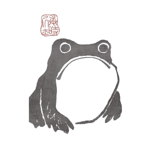 Grumpy Frog Grey - Matsumoto Hoji T-Shirt