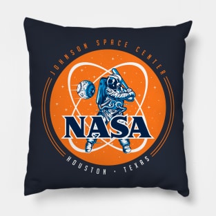 Retro NASA Astros Logo - Orange Version Pillow