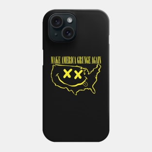 Grab Your Grunge Gear: Make America Grunge Again! Get the Epic USA "Happy" Face Design Now! Phone Case