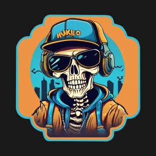 Skeleton hip hop T-Shirt