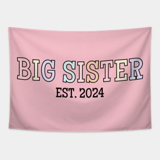 Big Sister Est 2024, Cute Big Sis Announcement Tapestry