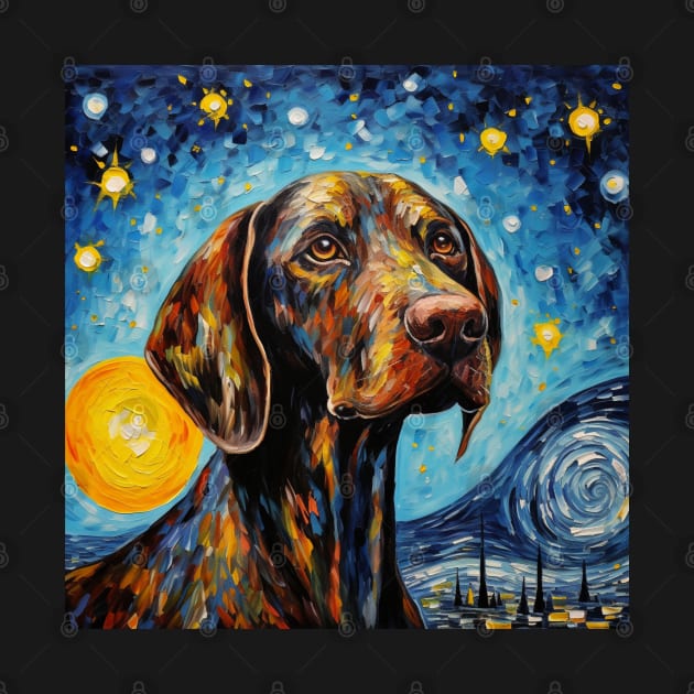 German Shorthaired Pointer Night by NatashaCuteShop