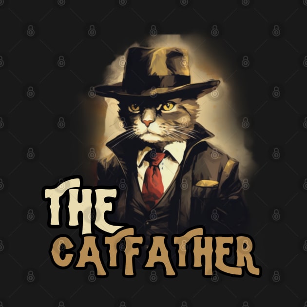 THE CATFATHER, minimalistic, gift present ideas by Pattyld