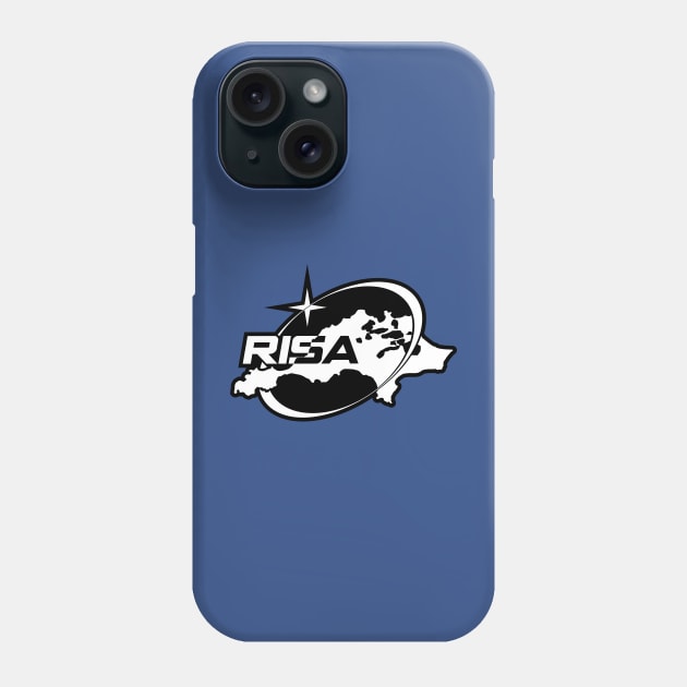 Rottnest Island Space Agency (RISA) Logo Black and White Phone Case by MOULE