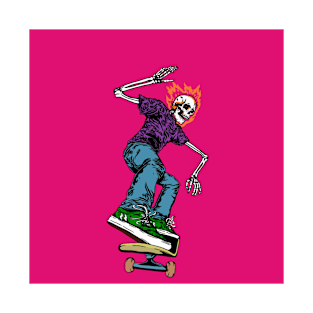 Skatazz skeleton pink T-Shirt