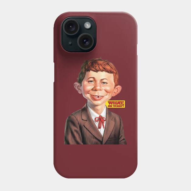 What, me worry? - Alfred Neuman v2 Phone Case by TonieTee