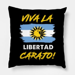 Libertarianismo Viva La Libertad Carajo Javier Milei Pillow