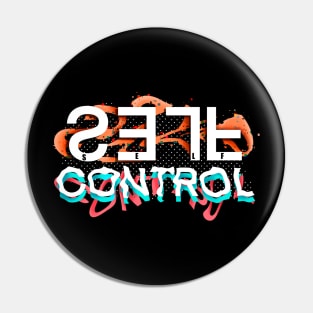 Self control typographical Pin