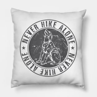 Dogs and Hiking T-Shirt Pillow