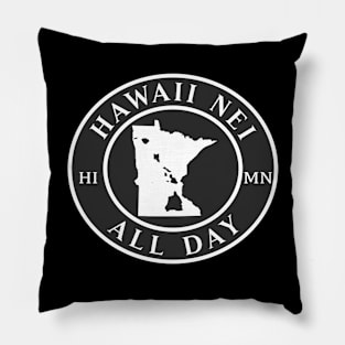 Roots Hawaii and Minnesota by Hawaii Nei All Day Pillow