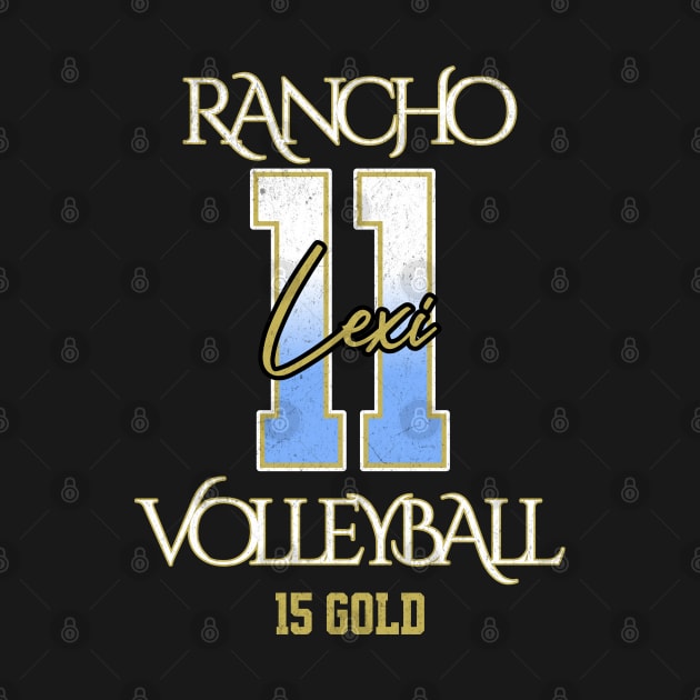 Lexi #11 Rancho VB (15 Gold) - Black by Rancho Family Merch