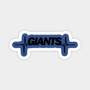 Giants heartbeat black Magnet