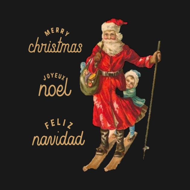 Christmas Noel and Navidad retro by Finn Art by MB