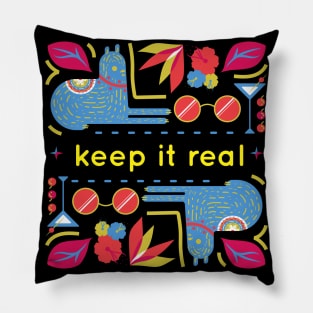 keep it real, simple life Pillow