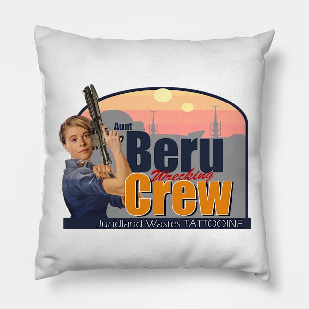 Beru Wrecking Crew Pillow by Virtual Cantina 