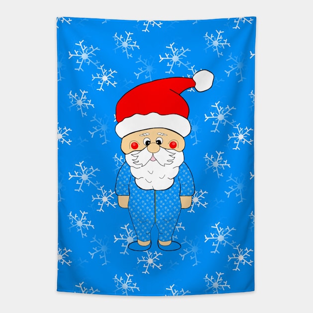 FUNNY Santa Claus Bedtime Tapestry by SartorisArt1
