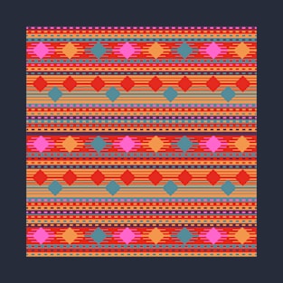 Colorful Tribal Ethnic Pattern T-Shirt