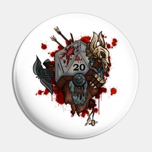 D&Dice; Barbarian Pin