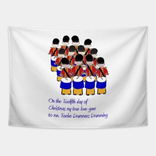 Twelve Drummers Drumming Tapestry