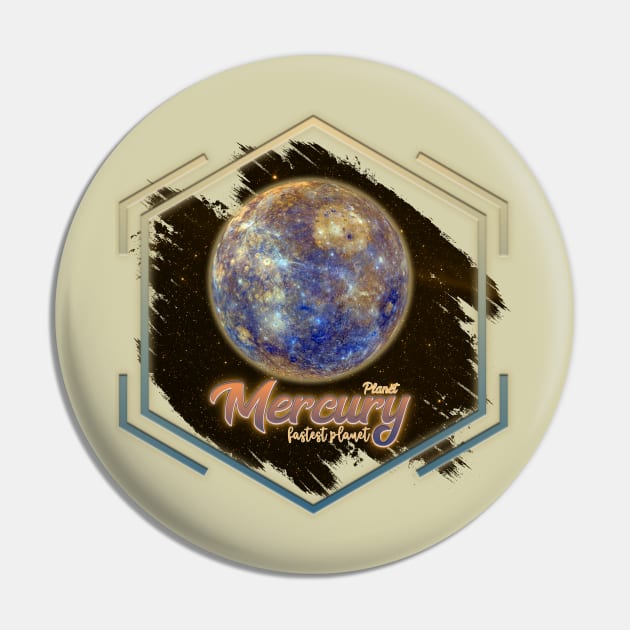 Planet Mercury: Fastest Planet Pin by Da Vinci Feather