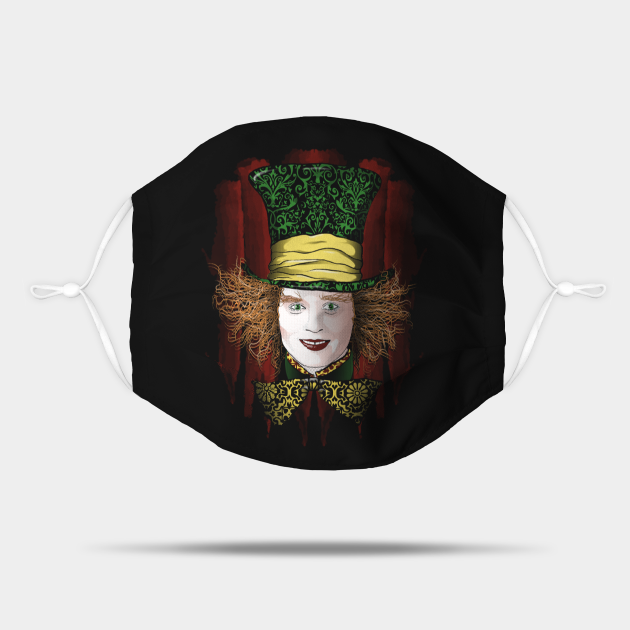 The Mad Hatter Mad Hatter Mask TeePublic