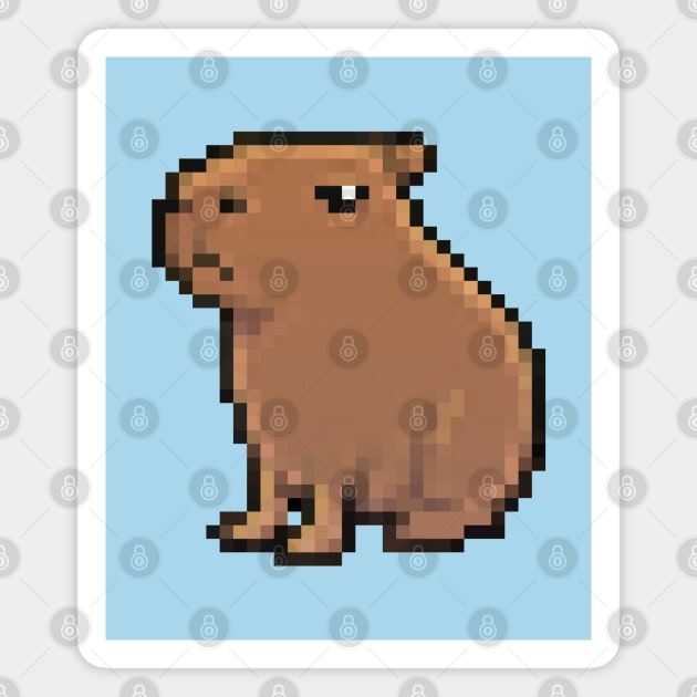 Capybara Pixel Art | Sticker